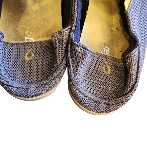 Olukai Nohea Mesh Shoes Mens Grey White Loafers Slip On Sneakers Sz 11 main image 6